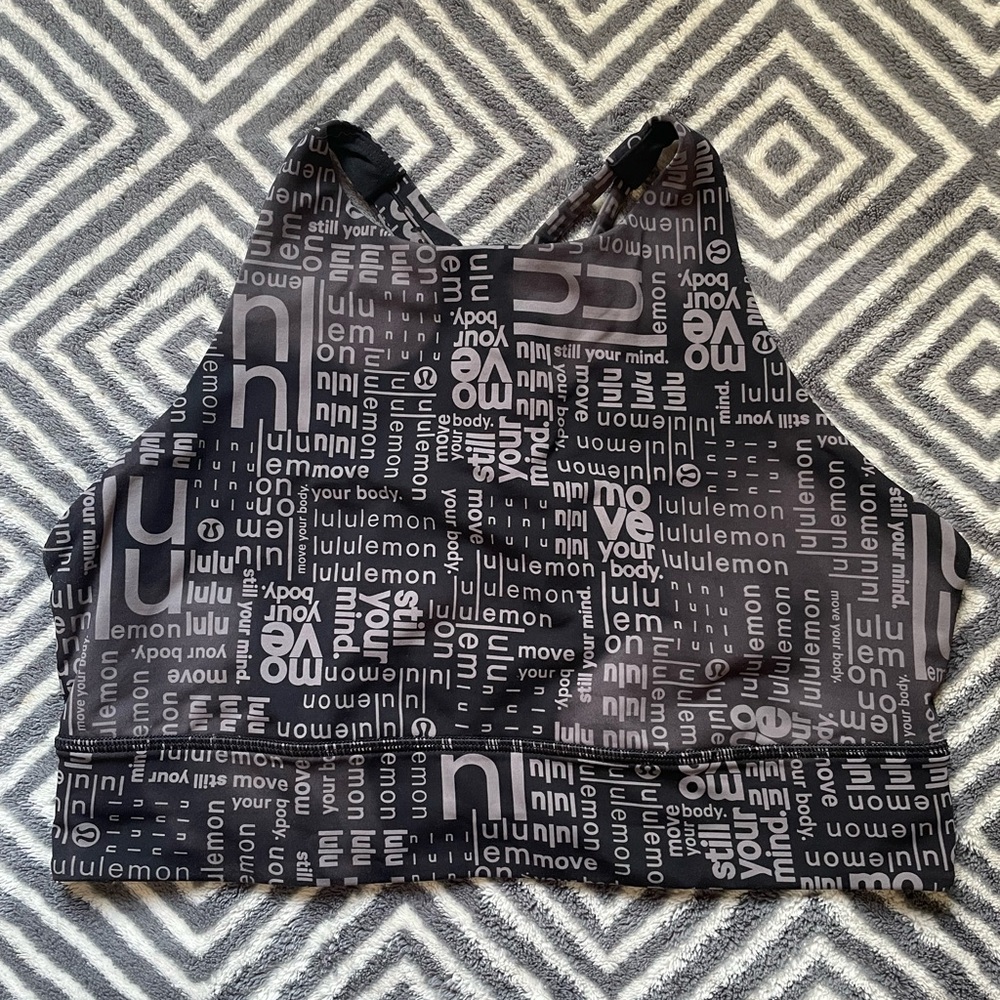 Lululemon Graphic Energy High Neck sports bra